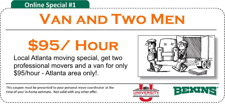 Atlanta Local Moving Coupon
